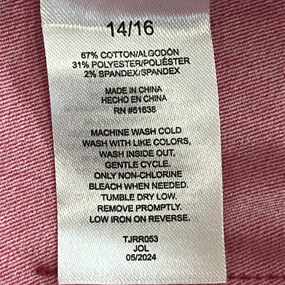 Luv Betsey by Betsey Johnson Pink Metallic Foil Mini Skirt Tween Size 14/16 NWT - Picture 7 of 11